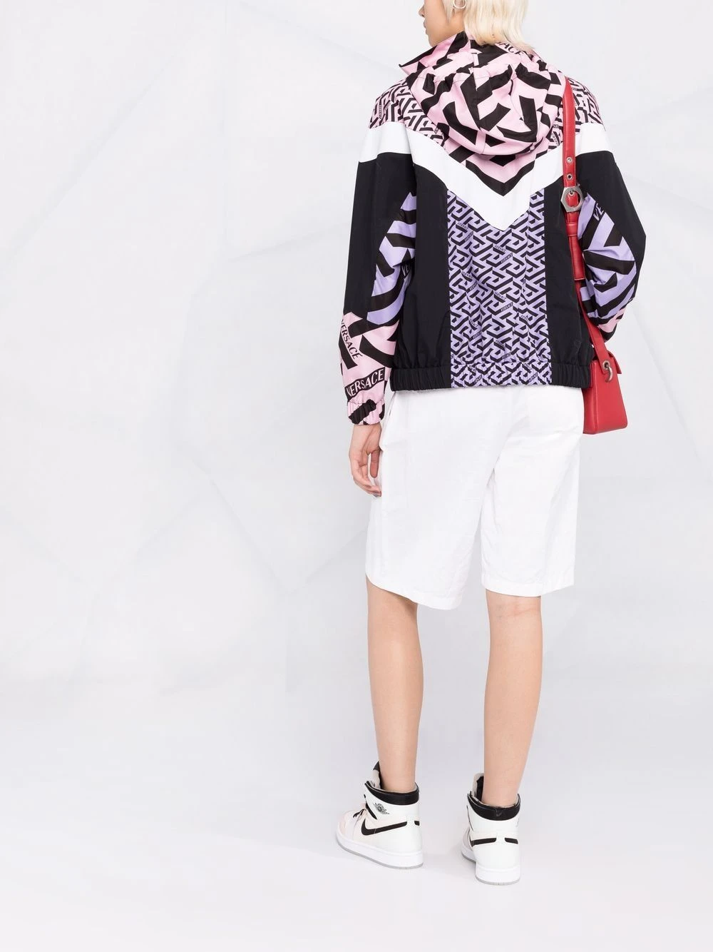 Un Tarif Préférentiel Versace Veste de sport colour block doudounes femme 6 Versace veste de sport colour block