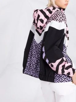 Un Tarif Préférentiel Versace Veste de sport colour block doudounes femme 10 Versace veste de sport colour block