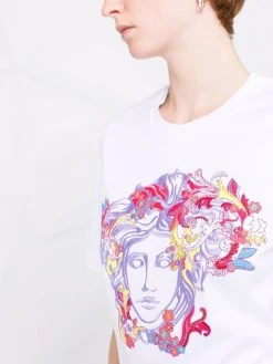 Versace t-shirt Medusa à ornements strassés