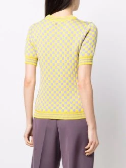 Versace haut en maille à damier
