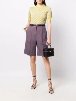 Versace haut en maille à damier