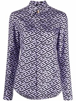 Versace chemise à imprimé La Greca