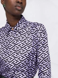 Versace chemise à imprimé La Greca