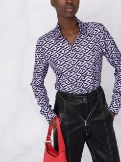Versace chemise à imprimé La Greca