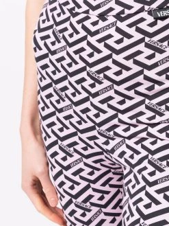 Versace legging à imprimé La Greca