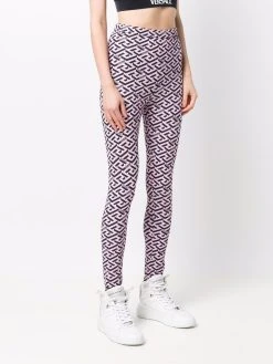 Versace legging à imprimé La Greca
