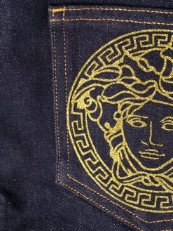Versace jean skinny à logo Medusa Head