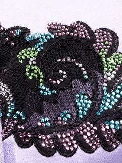 Versace robe à empiècements en dentelle