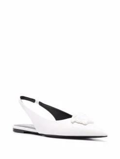 Versace mules en cuir Medusa à bride arrière