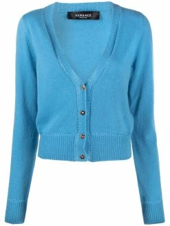 Versace cardigan boutonné à col v