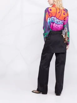 Versace chemise Medusa en soie à logo imprimé