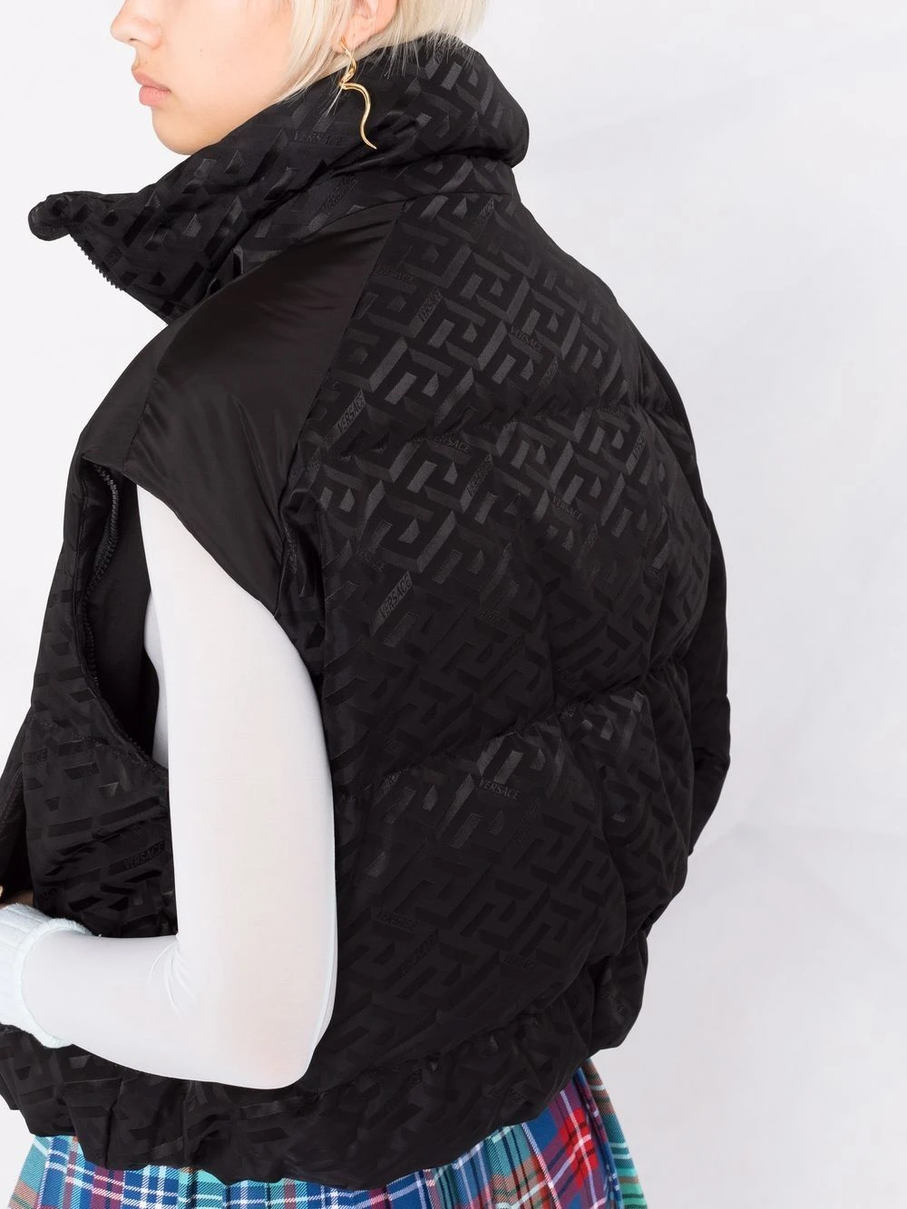 Versace Prix d’Amis Doudoune à logo imprimé doudounes femme 5 Versace doudoune à logo imprimé
