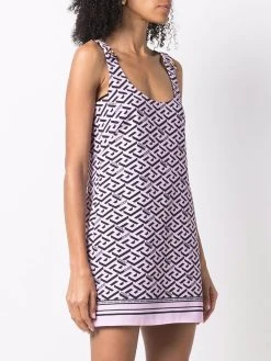 Versace Robe courte à logo all over excellente qualité robes de jour femme 11 Versace robe courte à logo all-over