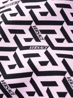 Versace Robe courte à logo all over excellente qualité robes de jour femme 14 Versace robe courte à logo all-over