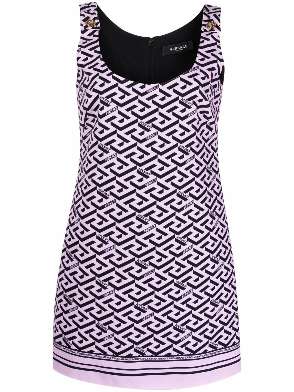 Versace Robe courte à logo all over excellente qualité robes de jour femme 3 Versace robe courte à logo all-over