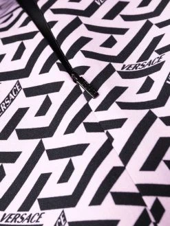 Versace Robe courte à logo all over excellente qualité robes de jour femme 15 Versace robe courte à logo all-over
