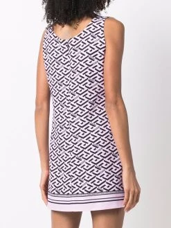 Versace Robe courte à logo all over excellente qualité robes de jour femme 12 Versace robe courte à logo all-over