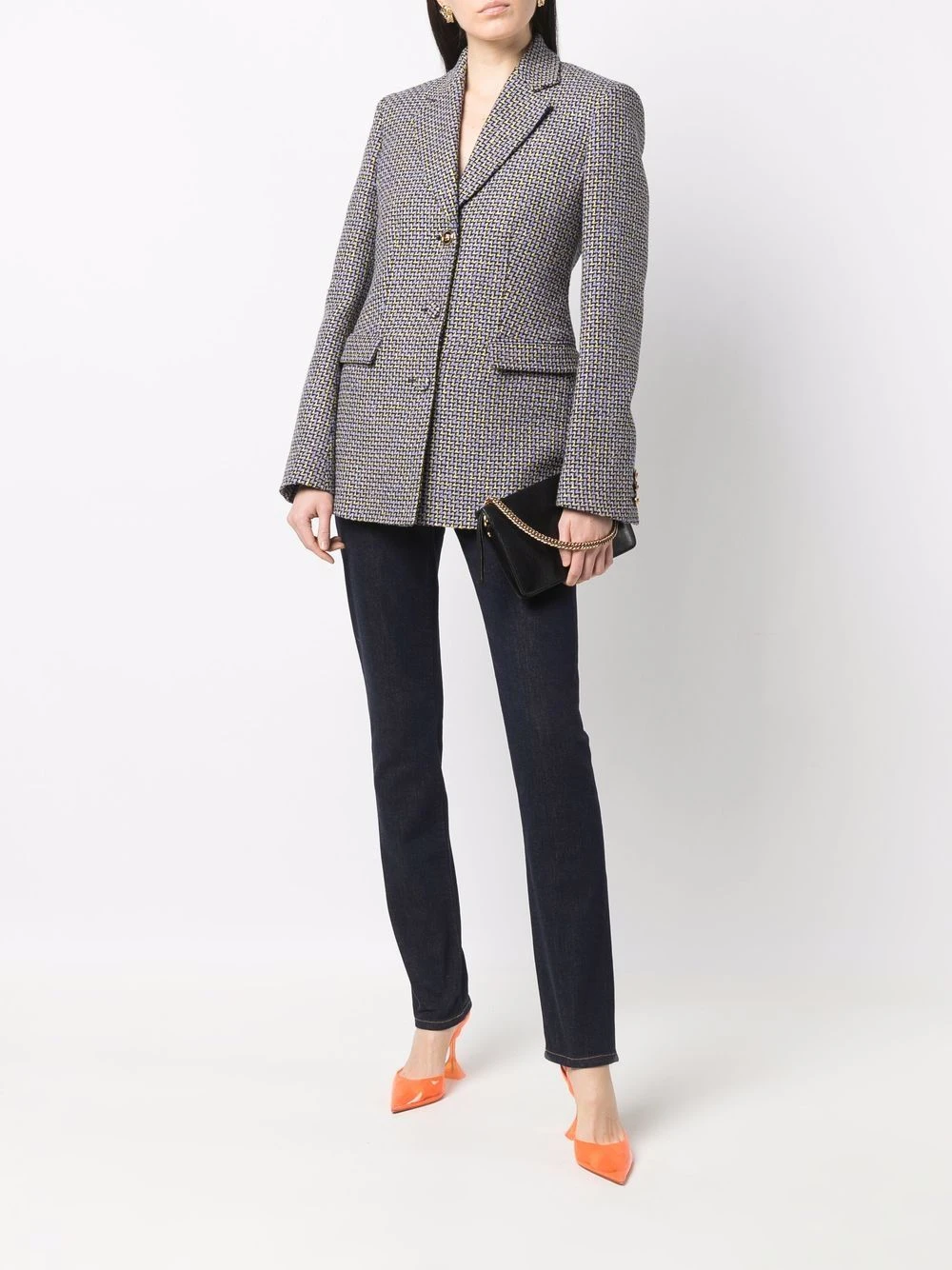 En Remise Versace Blazer à plaque Medusa blazers femme 4 Versace blazer à plaque Medusa