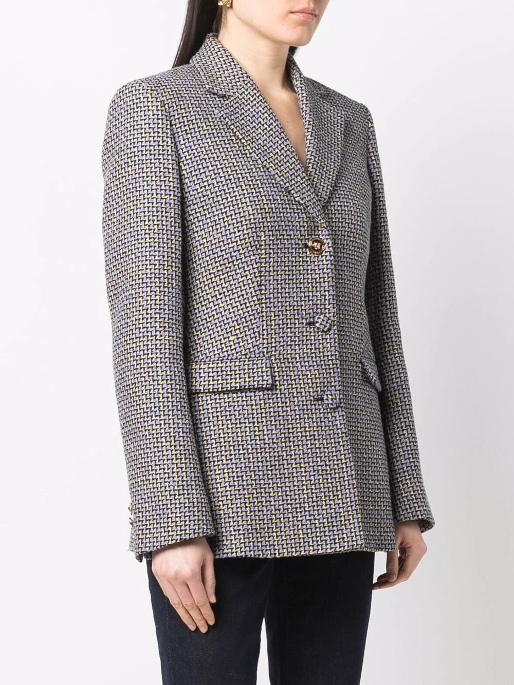 En Remise Versace Blazer à plaque Medusa blazers femme 5 Versace blazer à plaque Medusa