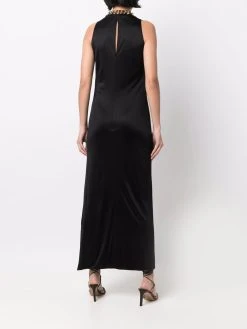 Versace robe longue à design drapé