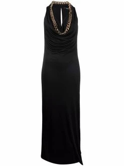 Versace robe longue à design drapé