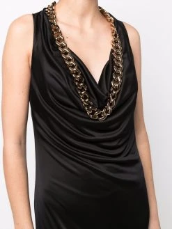 Versace robe longue à design drapé