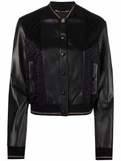 Versace veste bomber Greca à empiècements contrastants