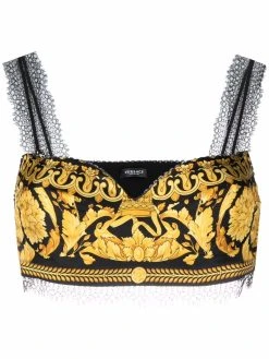 Versace brassière à imprimé Barocco