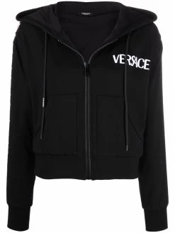 Versace hoodie à imprimé Greca
