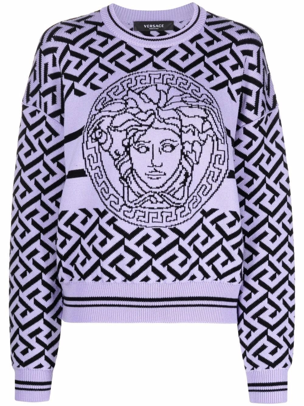 Versace Qualité Fiable Pull La Greca Medusa en maille pulls femme 3 Versace pull La Greca Medusa en maille
