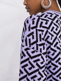 Versace Qualité Fiable Pull La Greca Medusa en maille pulls femme 10 Versace pull La Greca Medusa en maille