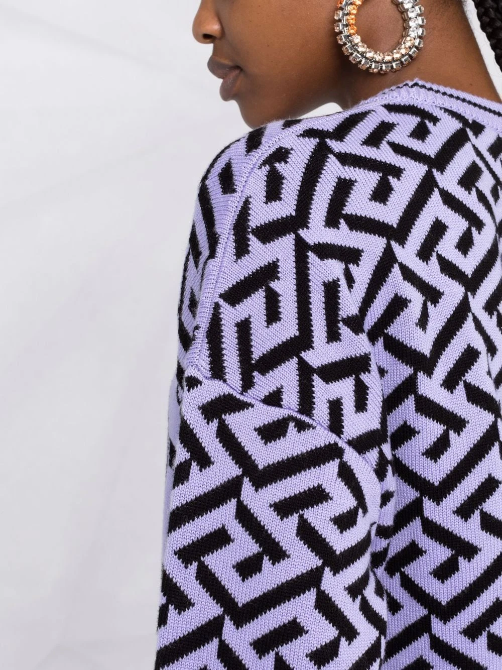 Versace Qualité Fiable Pull La Greca Medusa en maille pulls femme 5 Versace pull La Greca Medusa en maille