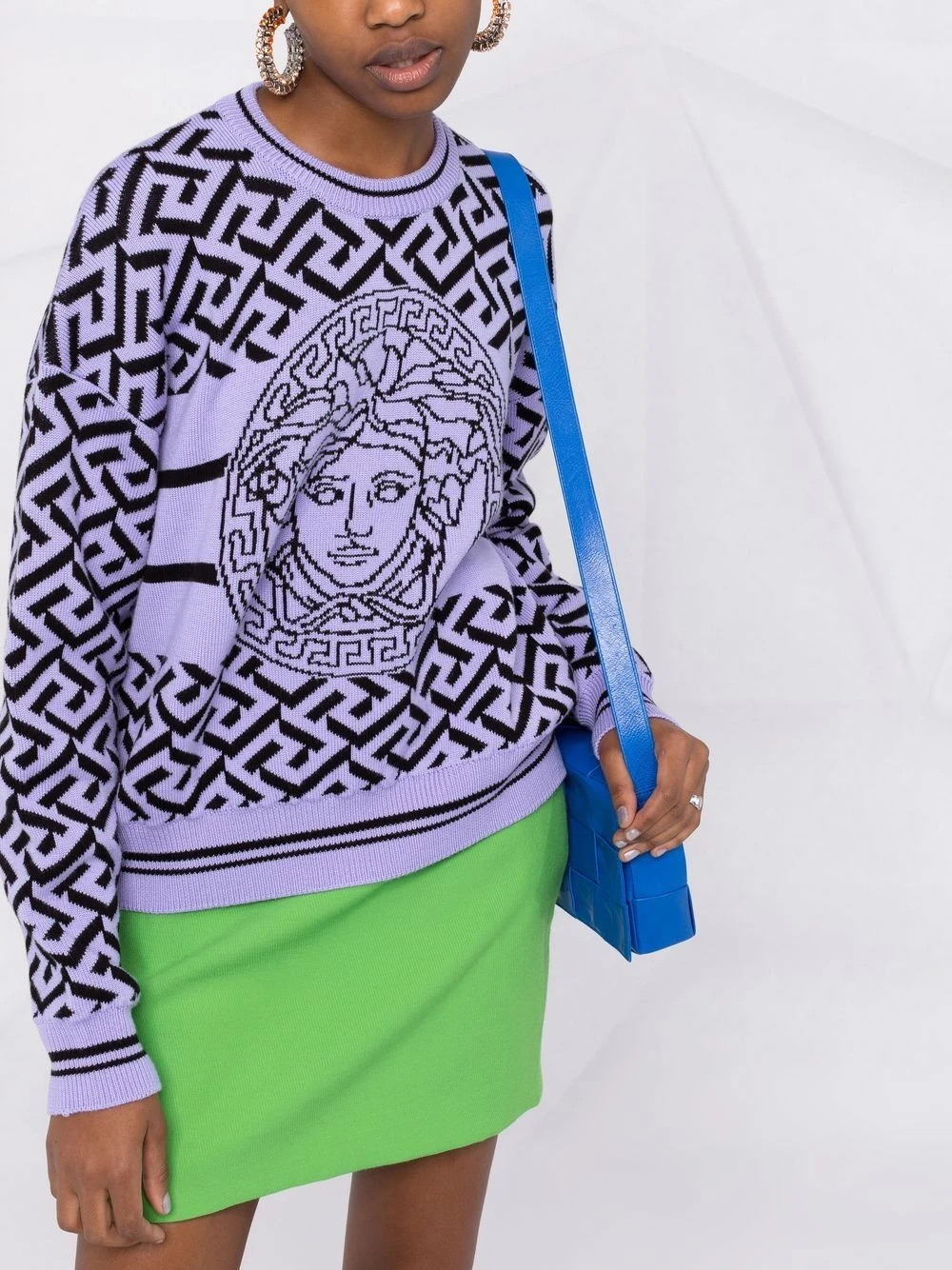 Versace Qualité Fiable Pull La Greca Medusa en maille pulls femme 7 Versace pull La Greca Medusa en maille