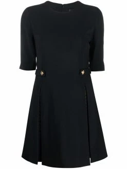 Versace robe courte plissée