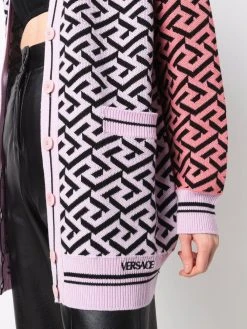 Versace cardigan à motif La Greca