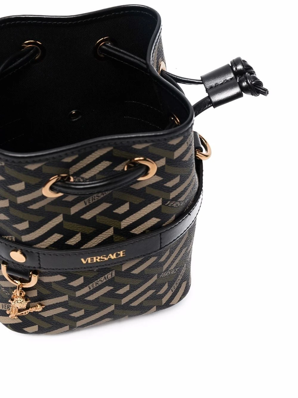 Un Tarif Préférentiel Versace Sac seau La Greca sacs seau femme 7 Versace sac seau La Greca