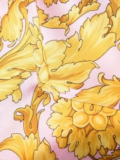 Versace débardeur en soie à imprimé Barocco