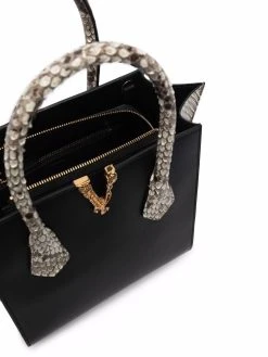 Un Tarif Préférentiel Versace Sac cabas à empiècements contrastants sacs cabas femme 13 Versace sac cabas à empiècements contrastants