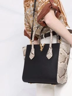 Un Tarif Préférentiel Versace Sac cabas à empiècements contrastants sacs cabas femme 10 Versace sac cabas à empiècements contrastants