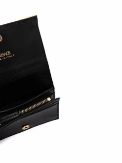 Versace portefeuille matelassé à effet métallisé