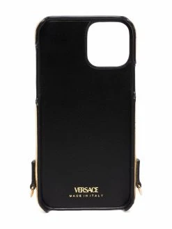Versace coque d'iPhone 12 matelassée en cuir