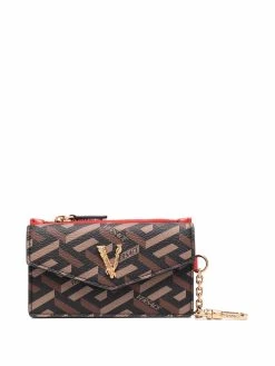 Versace portefeuille à imprimé géométrique