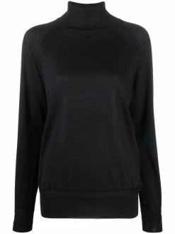 Versace pull en maille à col montant