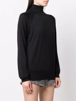 Versace pull en maille à col montant