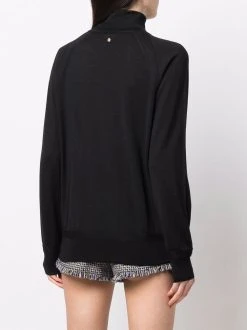 Versace pull en maille à col montant