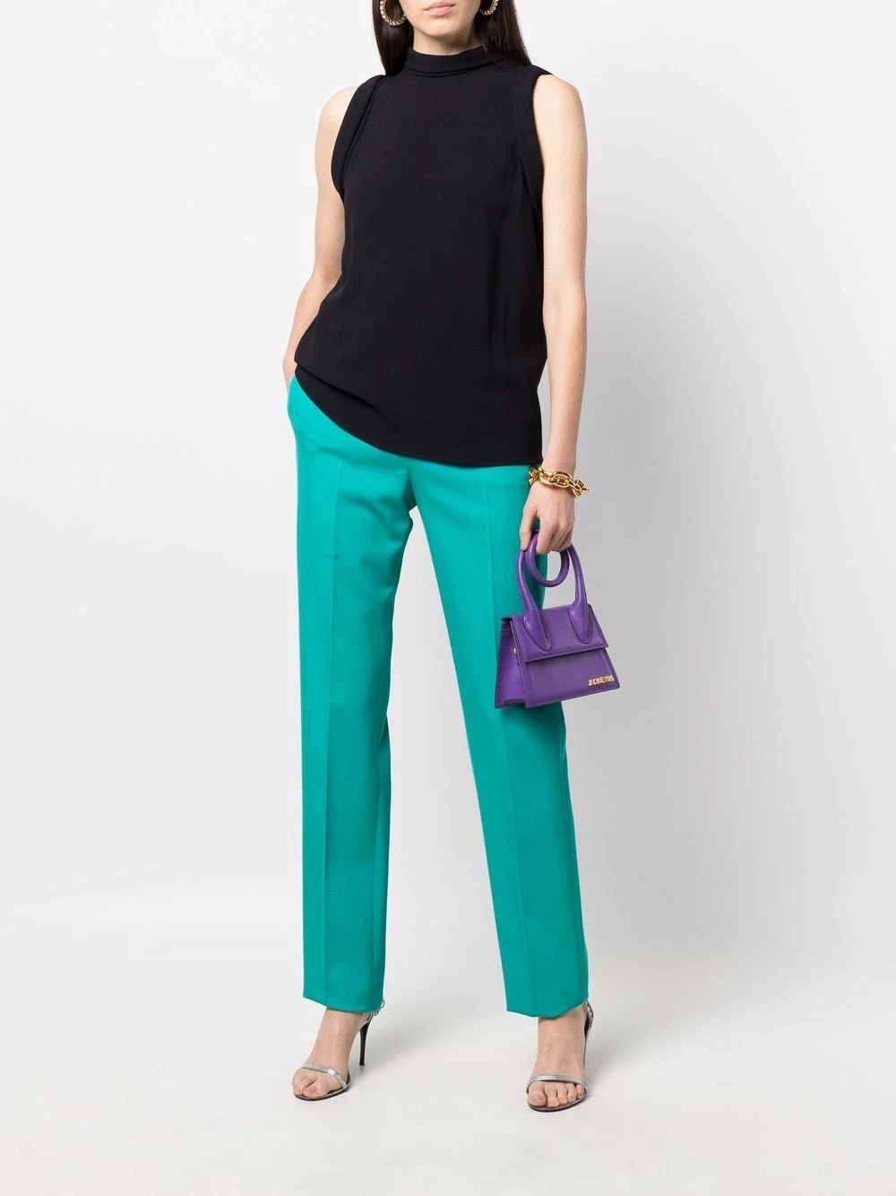 Versace Prix Exclusifs Blouse sans manches à col montant blouses femme 4 Versace blouse sans manches à col montant