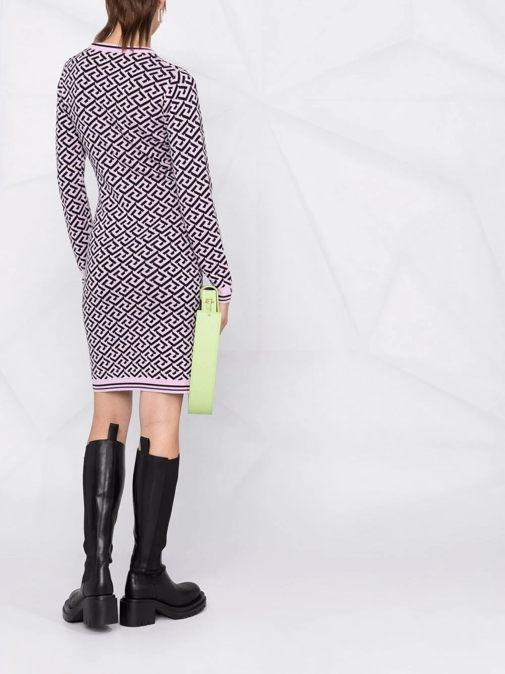 Qualité Supérieure Versace Robe La Greca mi longue robes de jour femme 8 Versace robe La Greca mi-longue