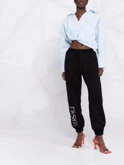 Versace Pantalon de jogging à logo appliqué Prix Dégriffé pantalons de survêtement femme 11 Versace pantalon de jogging à logo appliqué