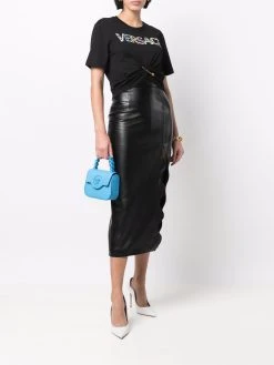 Versace t-shirt à détail d'épingle