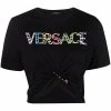Versace t-shirt à détail d'épingle